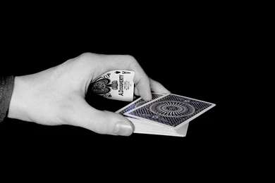 Cards Palm Poker Monochrome Playing Ace Of Spades