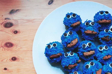 Download 1920x1080 Cookie Monster Muffins Wallpapers