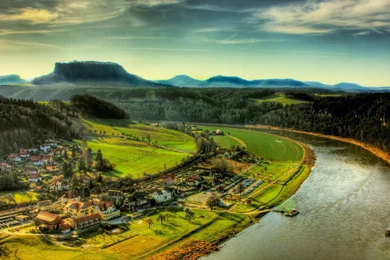 View Of The Village Wallpapers