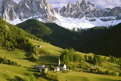 Wallpapers High Quality X Mountain Village 1280x1024