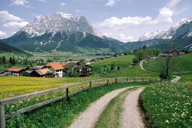 Wallpapers Austrian Village Alpine In Austria 1920x1080