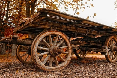 Desktop Wallpapers · Gallery · HD Notebook · Village Idyll Cart ...