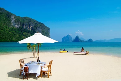 New Tropical Paradise Blue Sea Sunshine Wallpapers Hd For Desktop ...