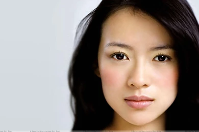 Zhang Ziyi Looking At Camera Sad Face Closeup Wallpapers