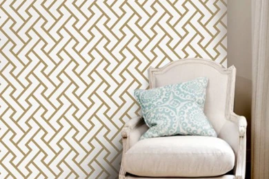 Retro Geometric PEEL & STICK Fabric Wallpapers   Pinknbluebaby.com ...