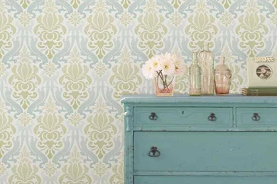 Blue and green nouveau damask peel and stick wallpaper 6.jpg