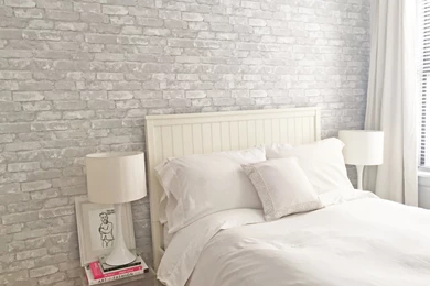 Before/After: DIY Faux Brick Wall With Peel And Stick Wallpapers ...