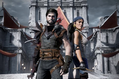Image   Wallpapers Dragon Age 2 Hawke And Isabela.jpg   Dragon Age ...