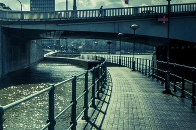 Water Bridge Street View Lockscreen iPhone 6 Plus HD Wallpapers ...