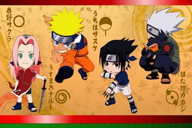 Haruno Sakura Uchiha Sasuke Chibi Naruto Shippuden Naruto Uzumaki ...