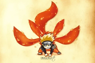 Naruto Chibi Kyuubi Cloak A103 HD Wallpapers