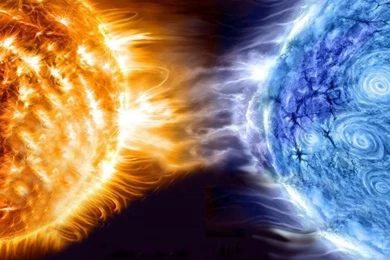 Fight Between Two Planets   Fire And Water
