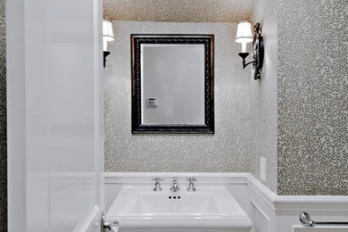 Wainscoting With Wallpapers Above Home Design Ideas, Pictures ...