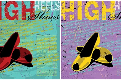 High Heels Backgrounds Vector