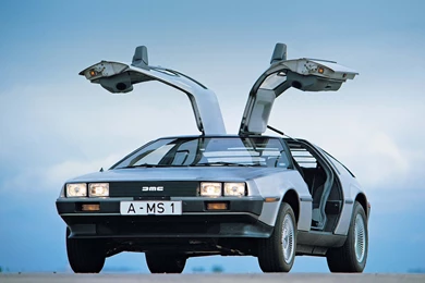 Wallpapers Back To The Future DeLorean Men Night Headlights ...