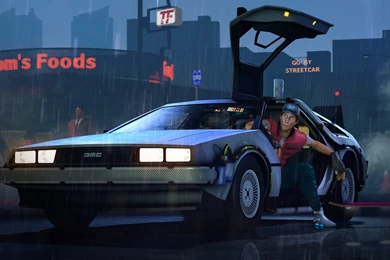 Back To The Future Back To The Future Delorean Team Fortress Scout ...