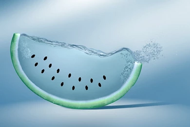 Blue Watermelon Cool 3D Wallpapers In HD Quality