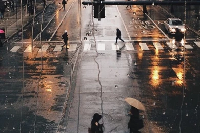 Rainy NY iPhone Wallpapers