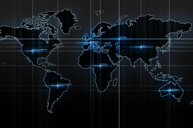 Computer Lit World Map   HD Wallpapers