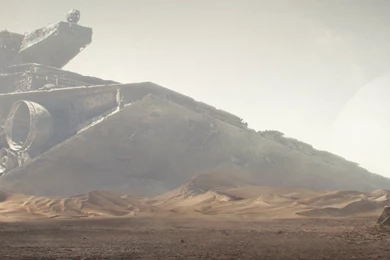 Crashed Star Destroyer By Menyhei On DeviantArt