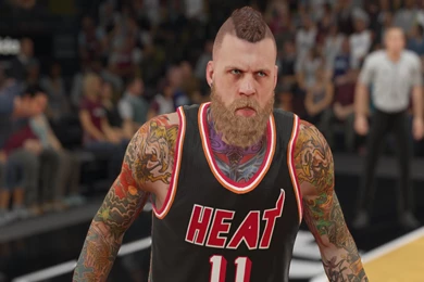 Chris Andersen   Cyber Face   With Head Tattoo   NBA 2K15 At ...
