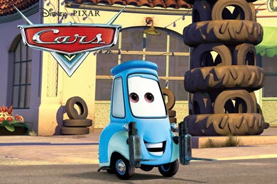 Guido The Fork Lift From Pixar's Cars Movie Desktop Wallpapers