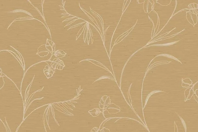 Brown White At4173 Floral Leaf Trail Wallpapers By York