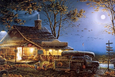Terry Redlin Oil Paintings : Terry Redlin Outdoor Themes Art ...