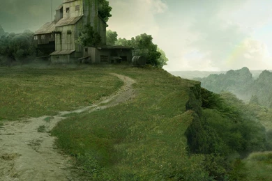 Cliffs House Mill Paintings Realistic Wallpapers   (