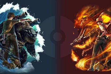 Image   Pokemon Blastoise Eevee Gary Oak Realistic Ash Ketchum ...