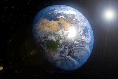 Realistic Earth Drawing   Wallpaper.