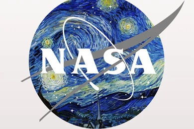 NASA Logo Mixed With Starry Night By Van Gogh iPhone 5 Wallpapers ...
