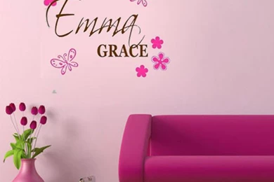 Decoration Waterproof Stickers Butterfly And Flowers Wallpapers ...