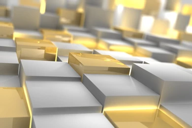 Download Wallpapers 1920x1080 Cubes, Silver, Gold, Form Full HD ...