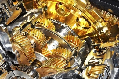 Download Wallpapers 1024x1024 Mechanism, Gold, Device, Silver ...