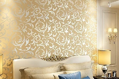 Aliexpress.com : Buy Modern Gold Foil Silver Foil PVC Embossed ...