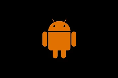 Android Logo Black Android Logo – Orange On Black – Droids, Droid ...