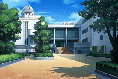 School Anime Scenery Backgrounds Wallpapers
