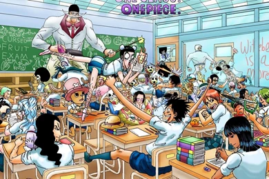 Wallpapers One Piece Nico Robin Anime School Roronoa Zoro Chopper ...