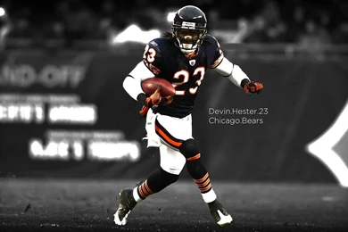 Chicago American Football Bears Selective Coloring Devin Hester ...