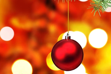 Christmas Red Ball Wallpapers