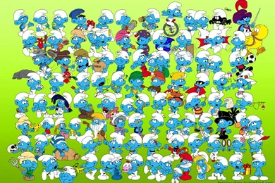 HD SMURFS WALLPAPER