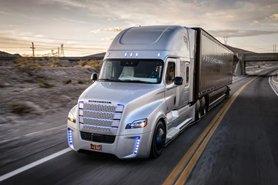 2015 Freightliner Inspiration Truck Highway Pilot System Wallpapers