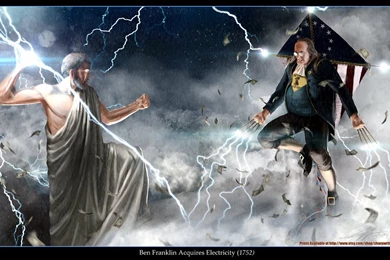 Ben Franklin VS. Zeus By SharpWriter On DeviantArt