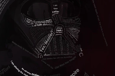Download Darth Vader Typographic Portrait HD Wallpapers For iPhone ...