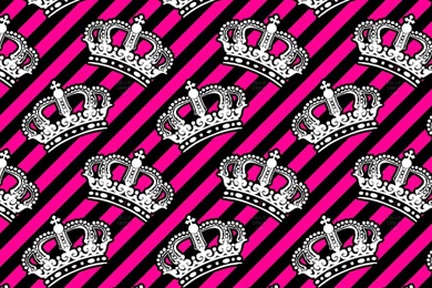 Pink Girly Crowns iPhone Wallpapers