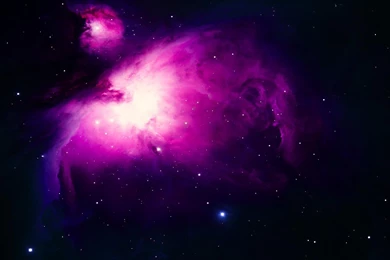 Starry Purple Blue Nebula   (