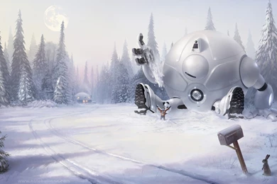 Wallpaper: New Best Friends   3D, Concept Art, Photoshop, Sci ...