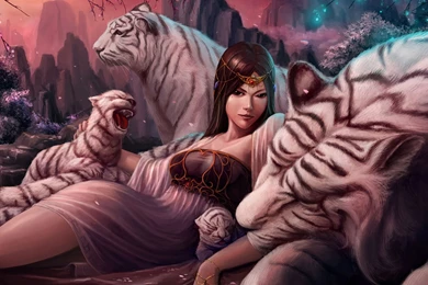 Wallpapers Tigers Queen Fantasy   1920 X 1081   Fantasy Fairy ...