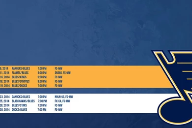 St. Louis Blues October Schedule Wallpapers   St. Louis Game Time